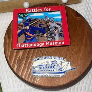 BATTLE OF VICKSBURG *2x3 FRIDGE MAGNET* CIVIL WAR & Riverboat Southern Belle